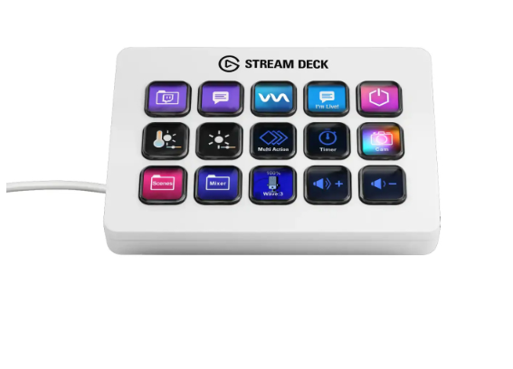Elgato Stream Deck MK.2 White Productivity Controller