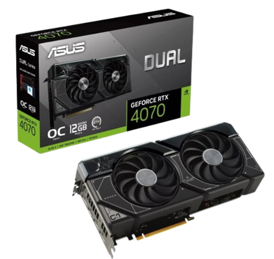 ASUS GeForce RTX 4070 DUAL OC DUAL-RTX4070-O12G 12GB GDDR6